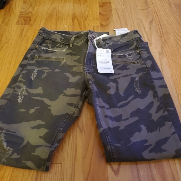 Zara Camo Jeans - Picture 2 of 12